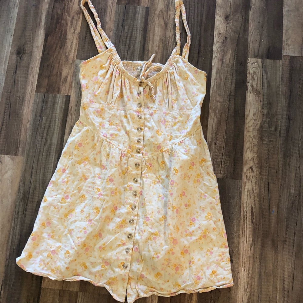 UO Floral Button-Down Dress